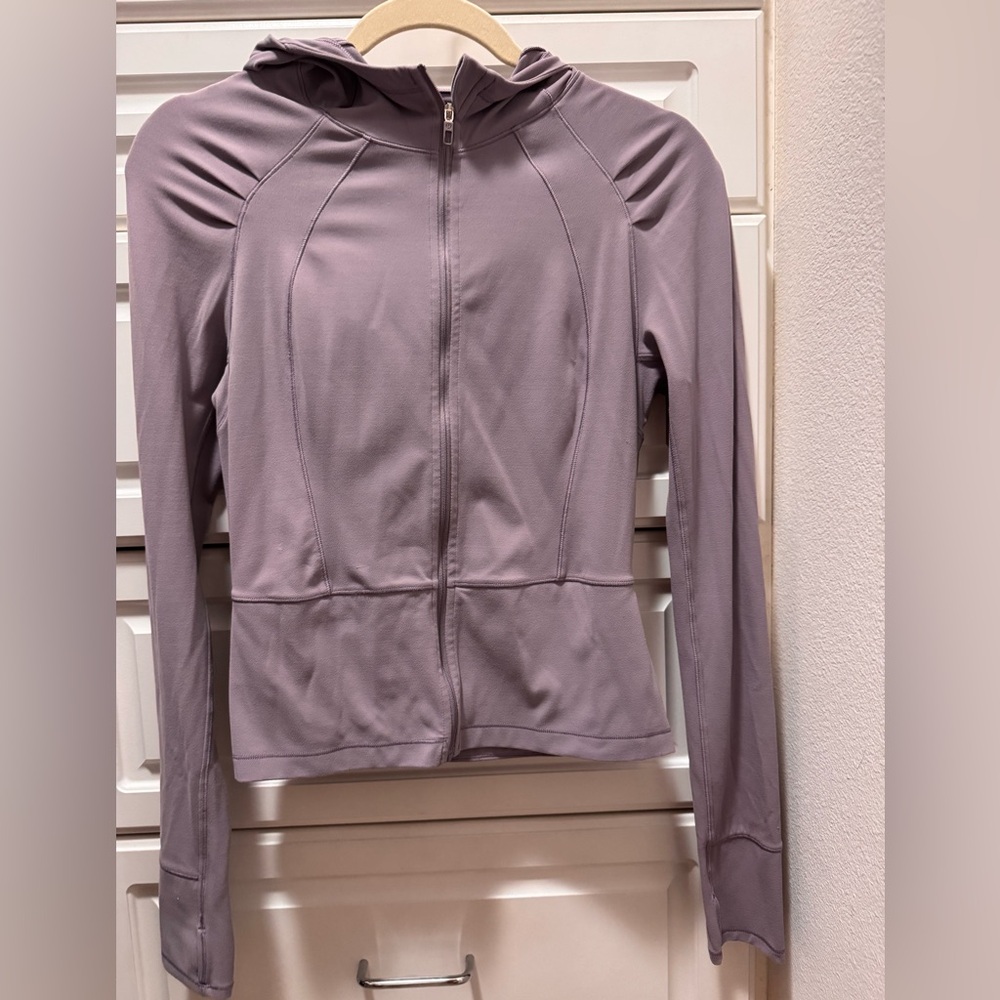 Lululemon light Purple Full-Zip Athletic crop lightweight Jacket